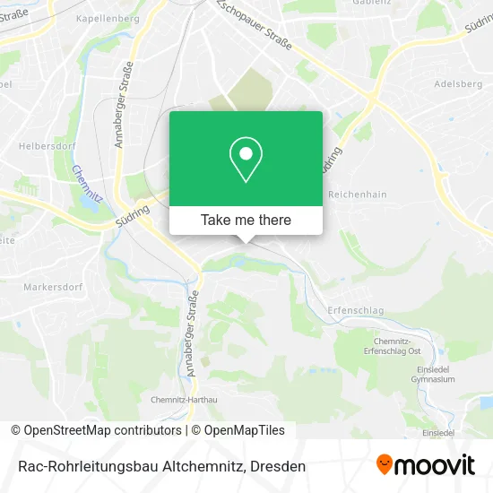 Карта Rac-Rohrleitungsbau Altchemnitz