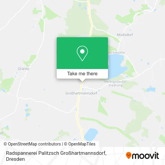 Карта Radspannerei Palitzsch Großhartmannsdorf