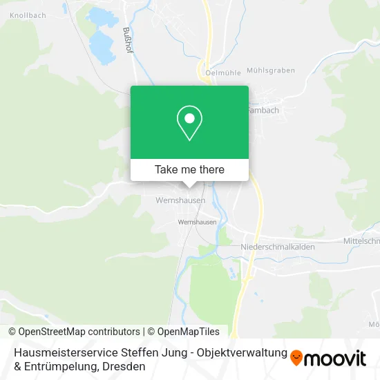 Hausmeisterservice Steffen Jung - Objektverwaltung & Entrümpelung map