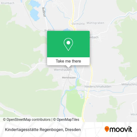 Карта Kindertagesstätte Regenbogen