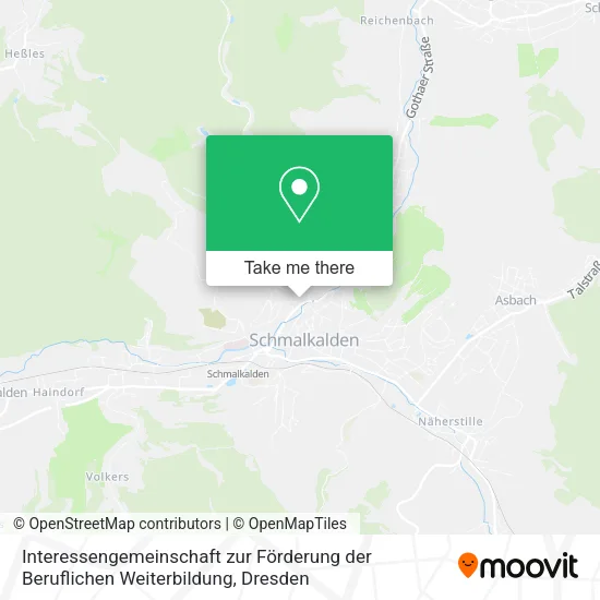 Карта Interessengemeinschaft zur Förderung der Beruflichen Weiterbildung