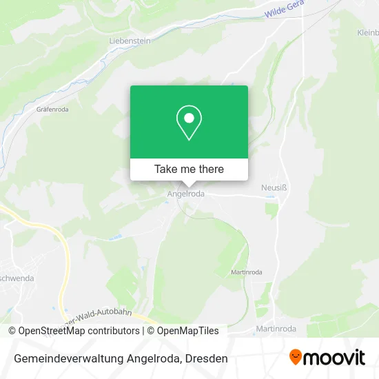 Карта Gemeindeverwaltung Angelroda