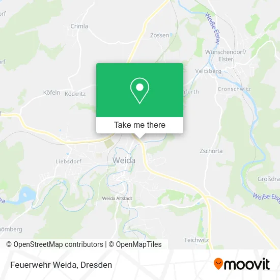 Карта Feuerwehr Weida