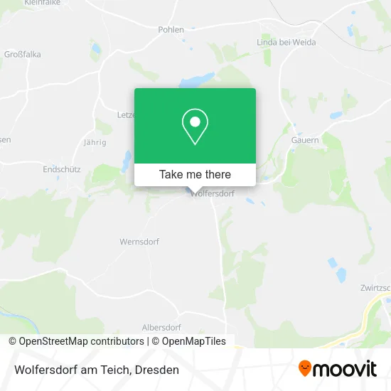 Карта Wolfersdorf am Teich