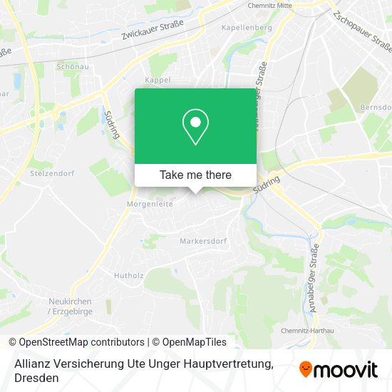 Карта Allianz Versicherung Ute Unger Hauptvertretung