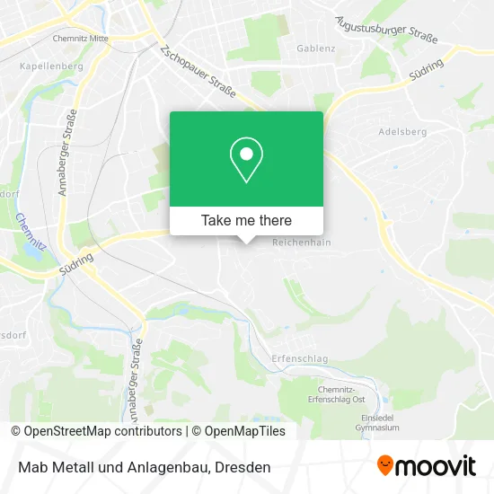 Карта Mab Metall und Anlagenbau