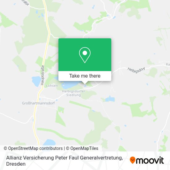 Карта Allianz Versicherung Peter Faul Generalvertretung