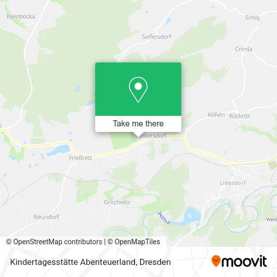 Карта Kindertagesstätte Abenteuerland
