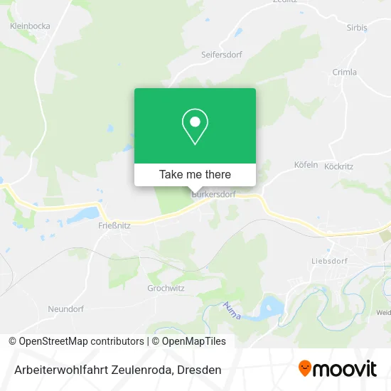 Карта Arbeiterwohlfahrt Zeulenroda