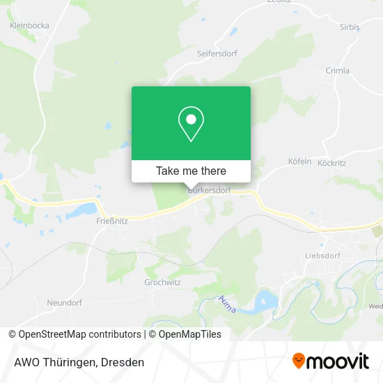 Карта AWO Thüringen