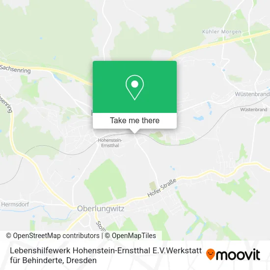 Карта Lebenshilfewerk Hohenstein-Ernstthal E.V.Werkstatt für Behinderte