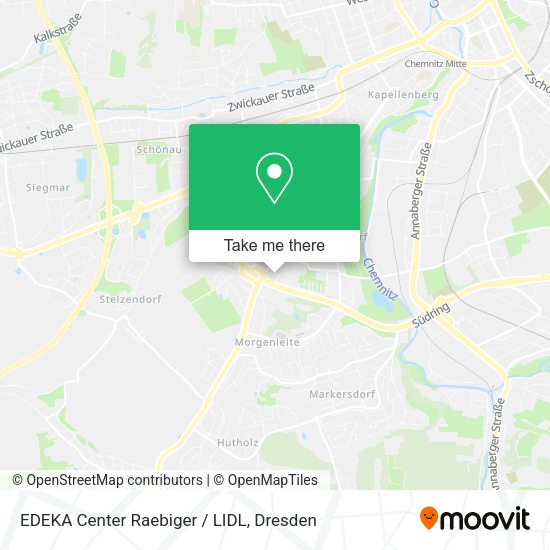 Карта EDEKA Center Raebiger / LIDL