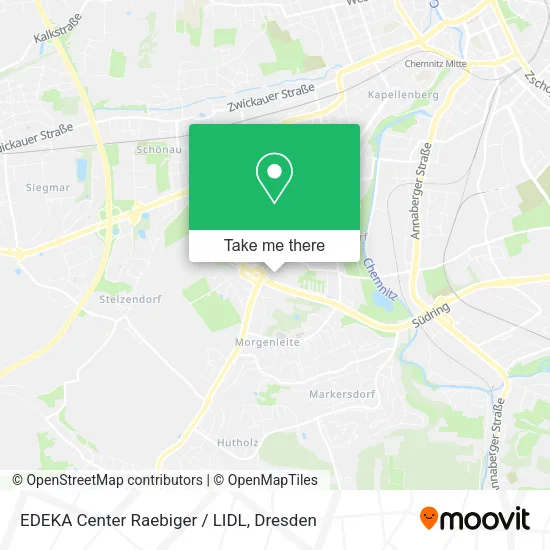 Карта EDEKA Center Raebiger / LIDL