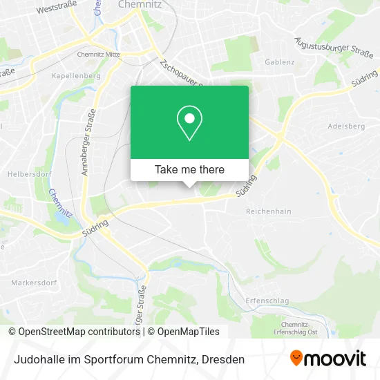 Карта Judohalle im Sportforum Chemnitz
