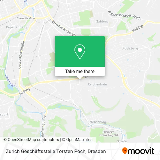Zurich Geschäftsstelle Torsten Poch map