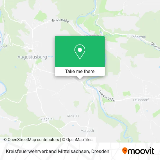 Карта Kreisfeuerwehrverband Mittelsachsen