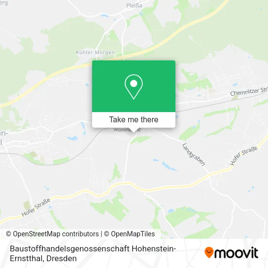 Карта Baustoffhandelsgenossenschaft Hohenstein-Ernstthal