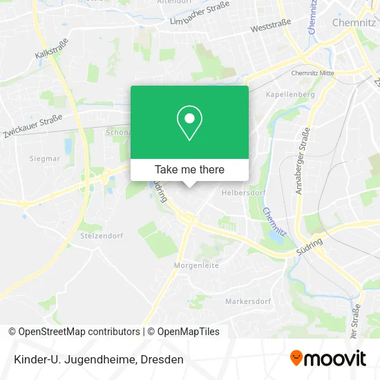 Карта Kinder-U. Jugendheime