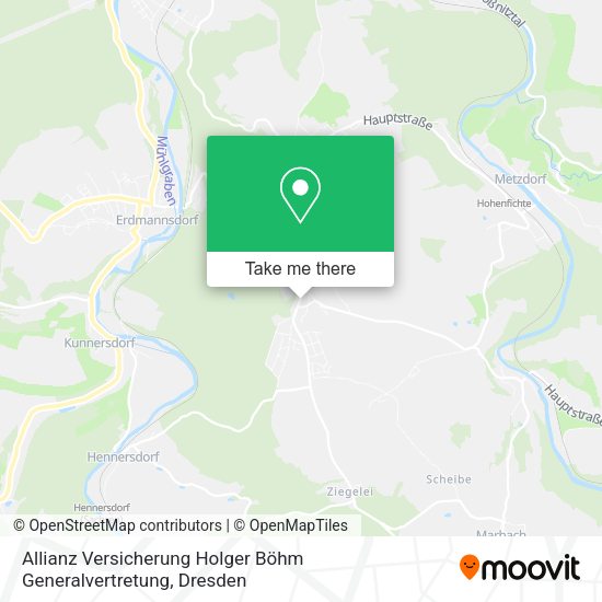 Карта Allianz Versicherung Holger Böhm Generalvertretung