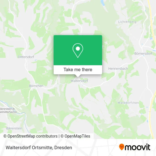 Карта Waltersdorf Ortsmitte