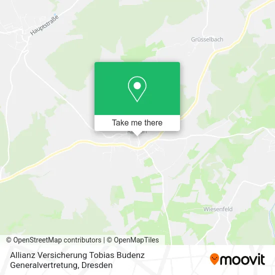 Карта Allianz Versicherung Tobias Budenz Generalvertretung