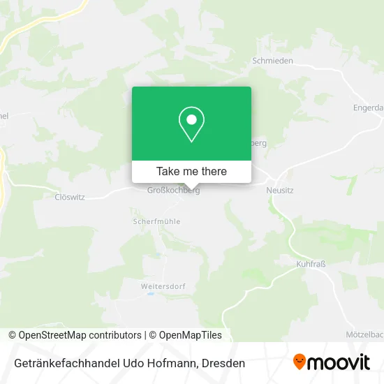 Карта Getränkefachhandel Udo Hofmann