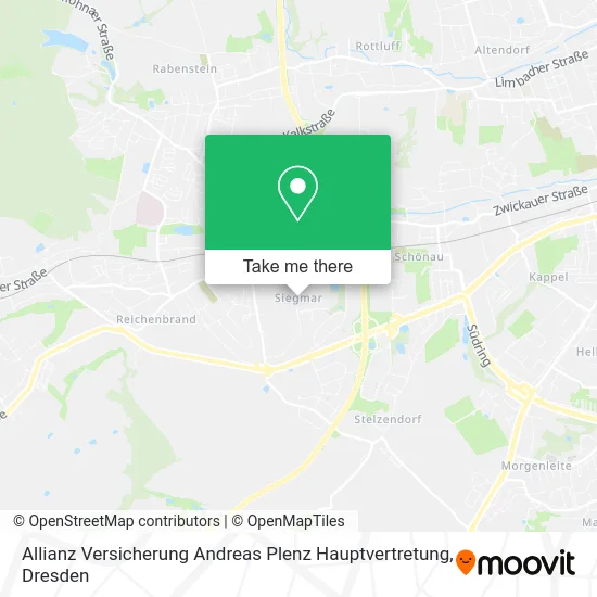 Карта Allianz Versicherung Andreas Plenz Hauptvertretung