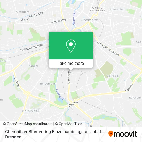 Карта Chemnitzer Blumenring Einzelhandelsgesellschaft