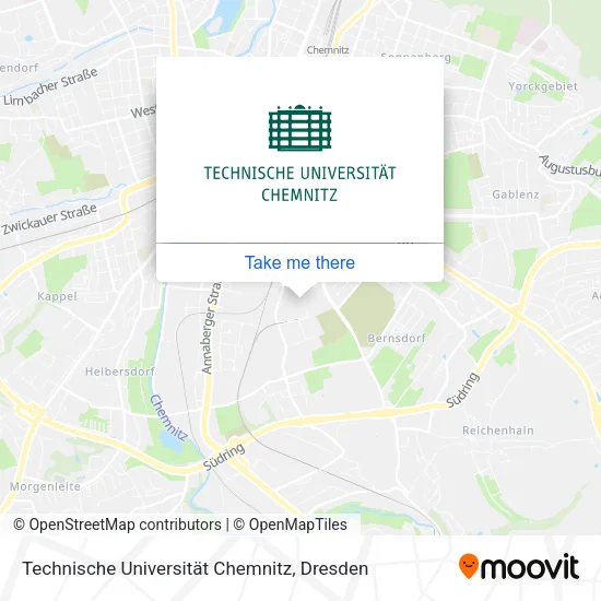 Карта Technische Universität Chemnitz