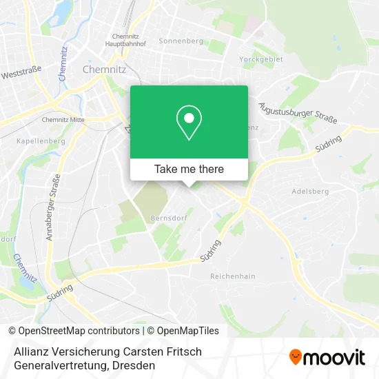 Карта Allianz Versicherung Carsten Fritsch Generalvertretung