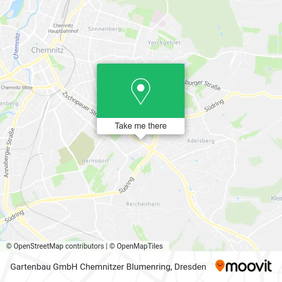 Карта Gartenbau GmbH Chemnitzer Blumenring