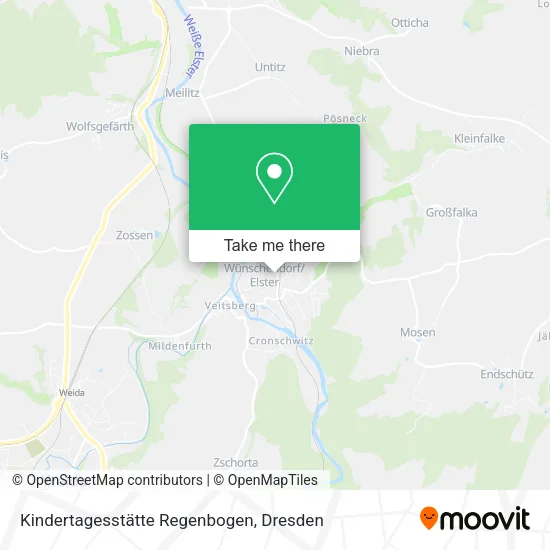 Карта Kindertagesstätte Regenbogen