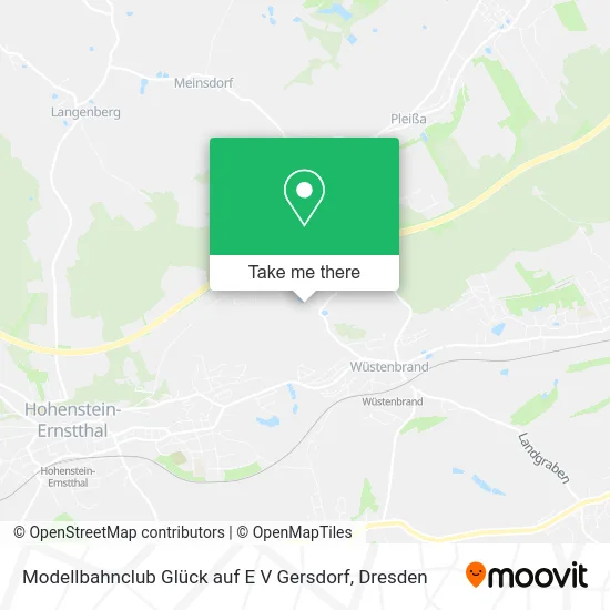 Карта Modellbahnclub Glück auf E V Gersdorf