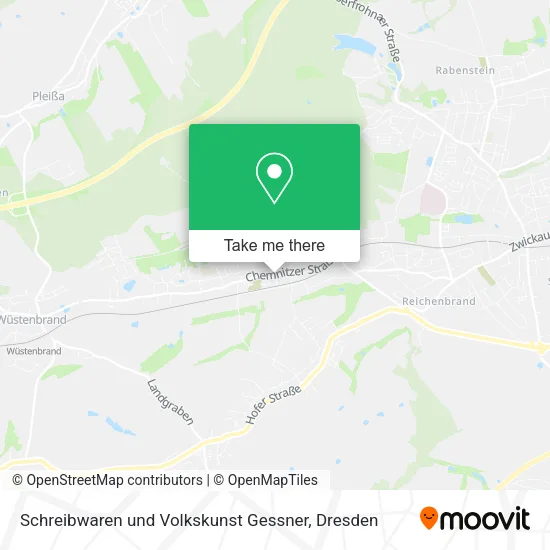 Карта Schreibwaren und Volkskunst Gessner