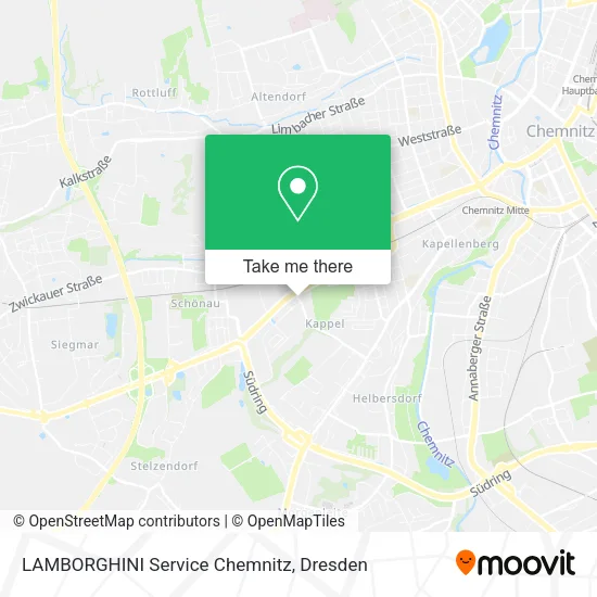 Карта LAMBORGHINI Service Chemnitz