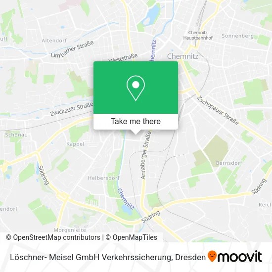 Карта Löschner- Meisel GmbH Verkehrssicherung