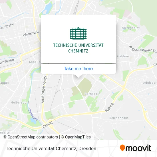 Карта Technische Universität Chemnitz
