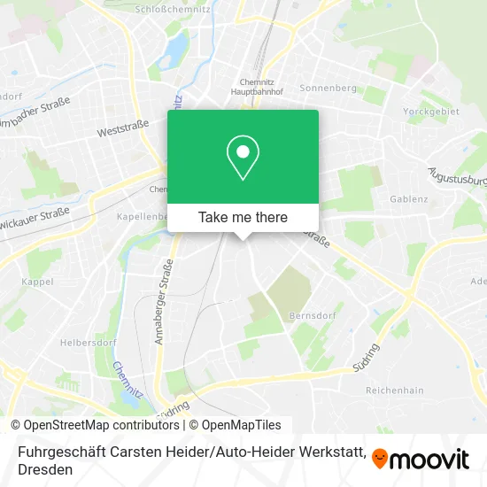 Карта Fuhrgeschäft Carsten Heider / Auto-Heider Werkstatt