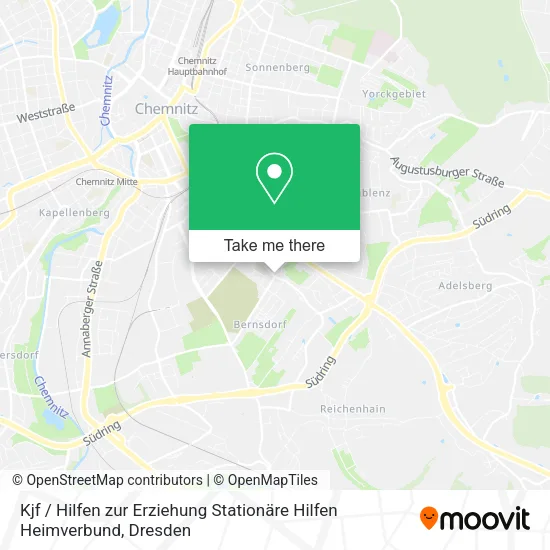 Карта Kjf / Hilfen zur Erziehung Stationäre Hilfen Heimverbund