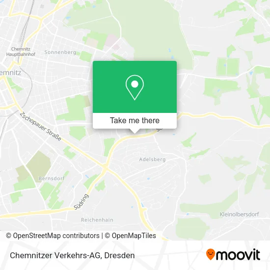 Карта Chemnitzer Verkehrs-AG