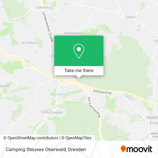 Карта Camping Steusee Oberwald