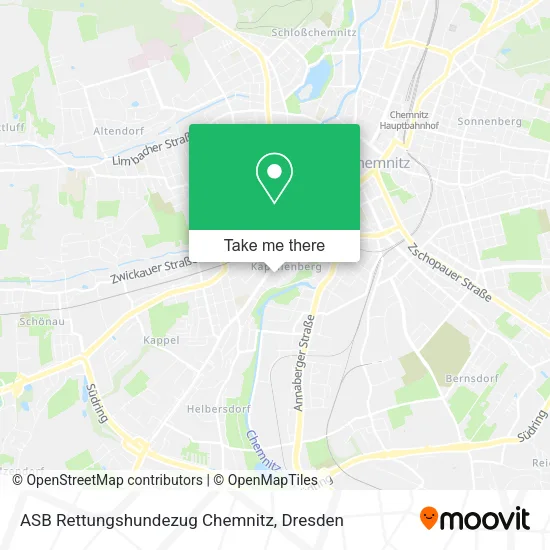 Карта ASB Rettungshundezug Chemnitz