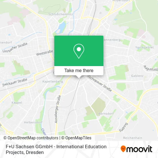 Карта F+U Sachsen GGmbH - International Education Projects