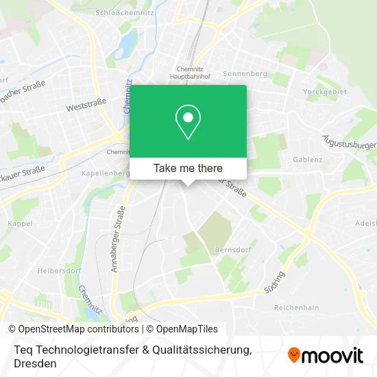 Карта Teq Technologietransfer & Qualitätssicherung