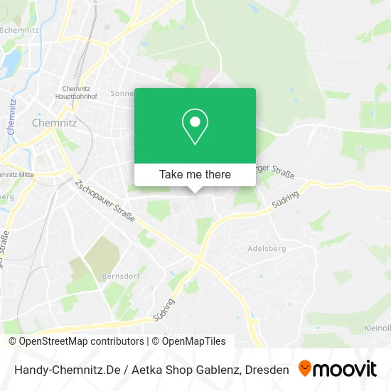 Карта Handy-Chemnitz.De / Aetka Shop Gablenz