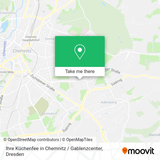 Карта Ihre Küchenfee in Chemnitz / Gablenzcenter