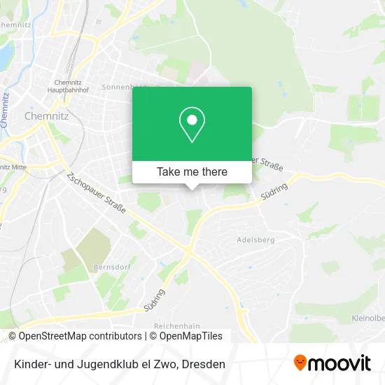 Карта Kinder- und Jugendklub el Zwo