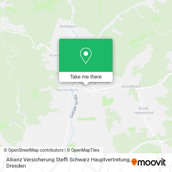 Карта Allianz Versicherung Steffi Schwarz Hauptvertretung