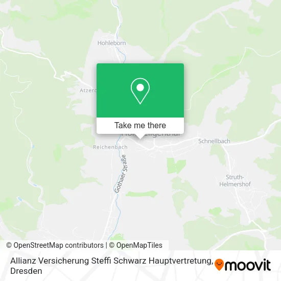 Карта Allianz Versicherung Steffi Schwarz Hauptvertretung