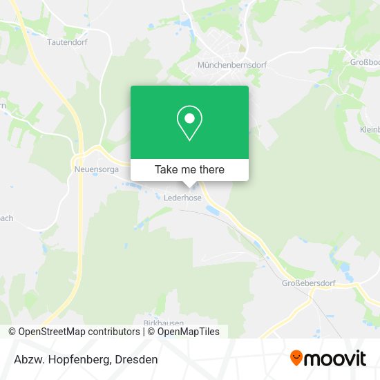 Карта Abzw. Hopfenberg